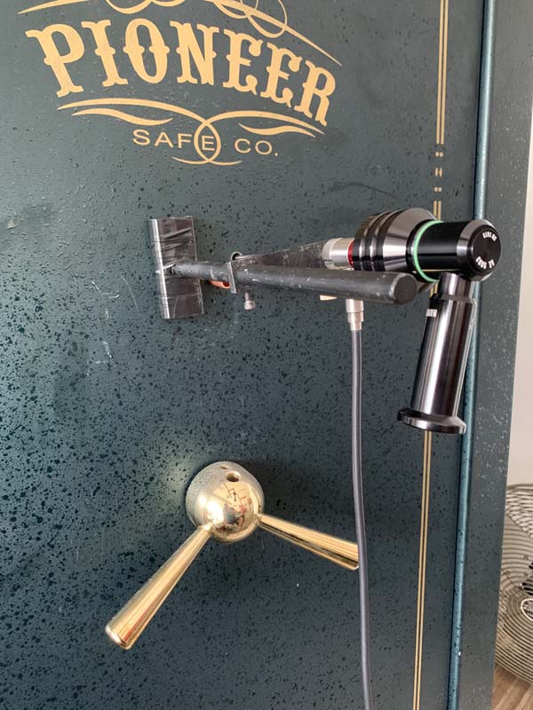 Drilling a Pioneer fire-proof gun safe to bypass the broken lock